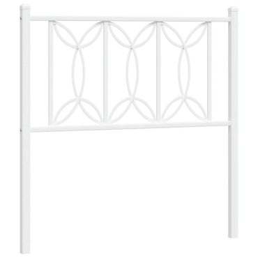 vidaXL Ersatz-Kopfteil Metall Weiß 75 cm