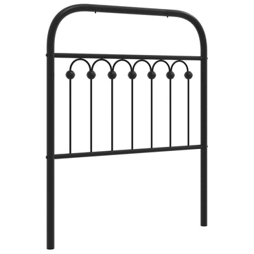 vidaXL Ersatz-Kopfteil Metall Schwarz 75 cm