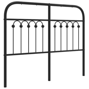 vidaXL Ersatz-Kopfteil Metall Schwarz 120 cm