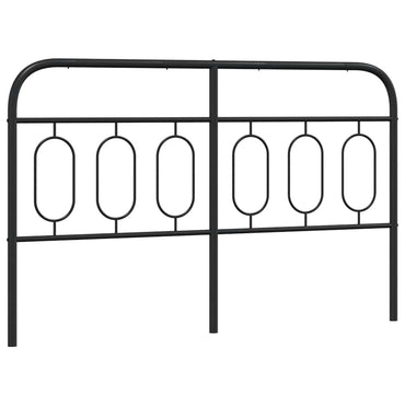 vidaXL Ersatz-Kopfteil Metall Schwarz 140 cm