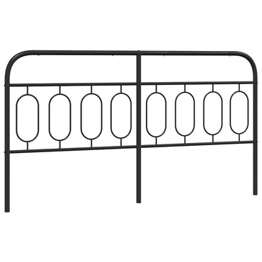 vidaXL Ersatz-Kopfteil Metall Schwarz 183 cm