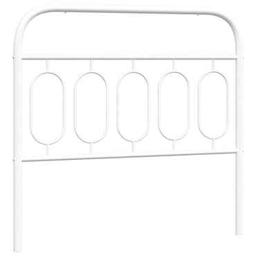 vidaXL Ersatz-Kopfteil Metall Weiß 107 cm