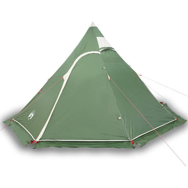 vidaXL Tente de camping tipi 5 personnes verte Imperméable