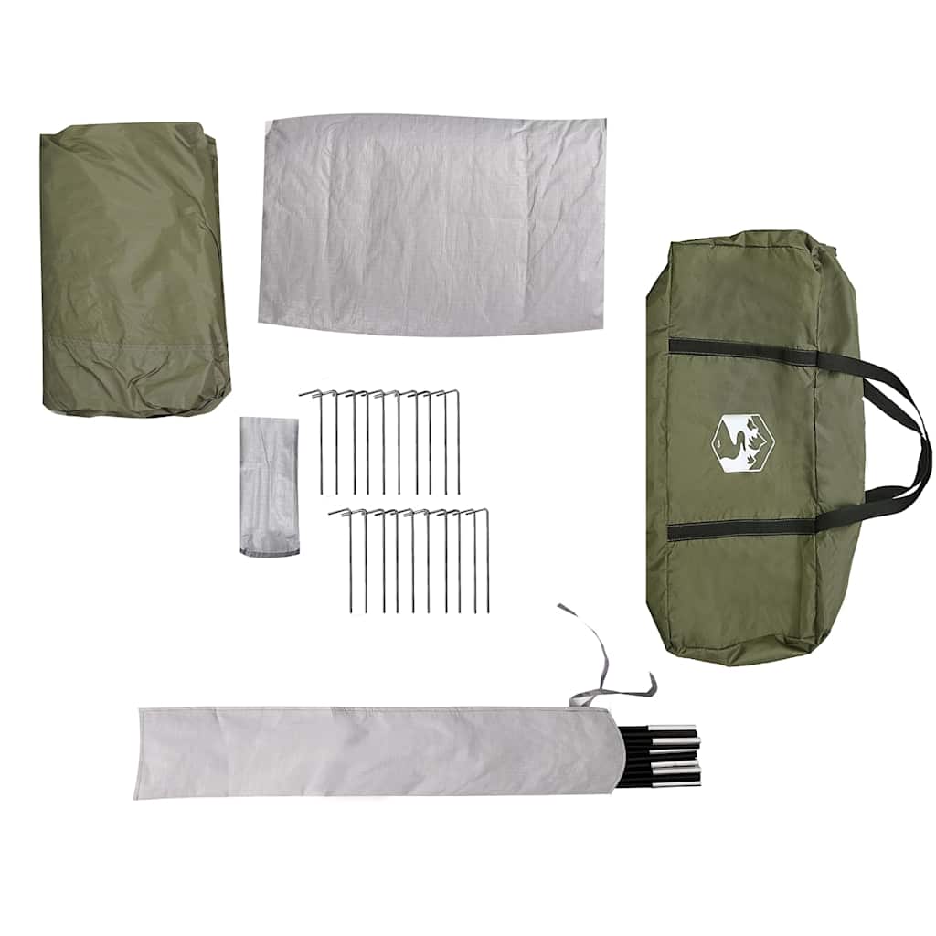 vidaXL Tente familiale tipi 8 personnes Vert olive Imperméable