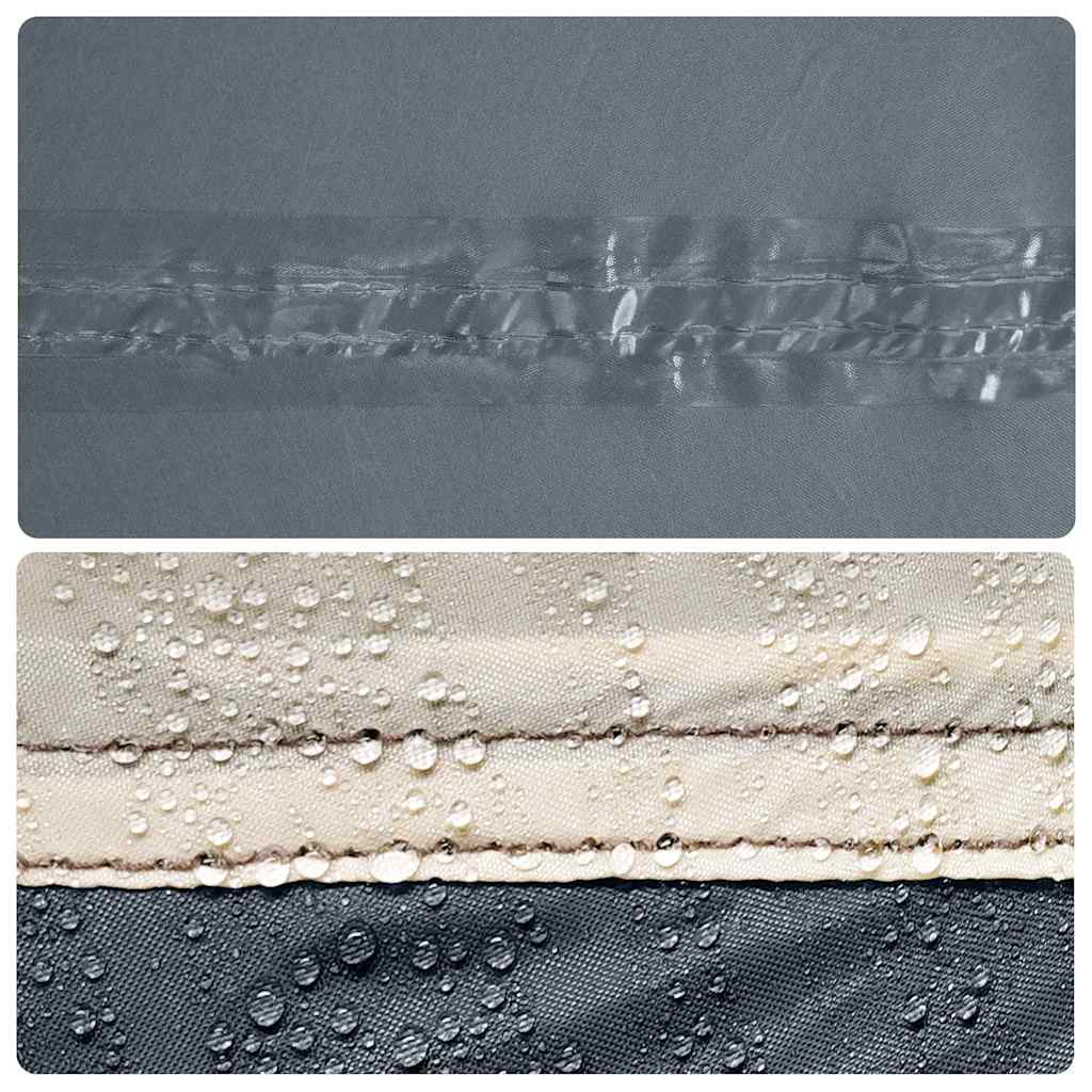 vidaXL Tente de douche gris et orange étanche