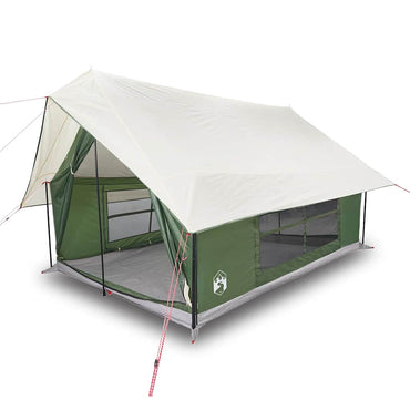 vidaXL Tente de camping 5 personnes Verte Imperméable