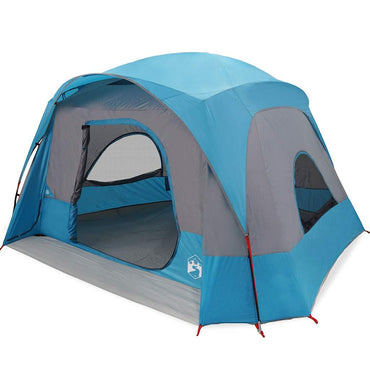 vidaXL Tente familiale pour 6 personnes bleu étanche