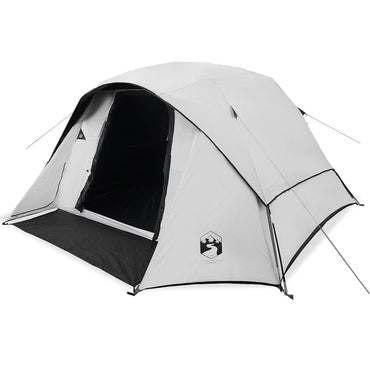 vidaXL Tente de camping 4 personnes Blanc obscurcissant Imperméable