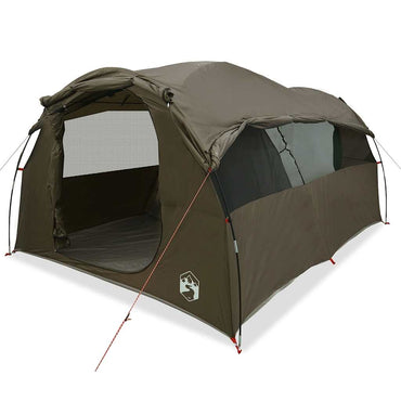 vidaXL Tente tunnel familiale 6 personnes marron imperméable
