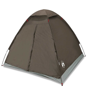 vidaXL Kuppel-Campingzelt 2 Personen Braun Wasserdicht