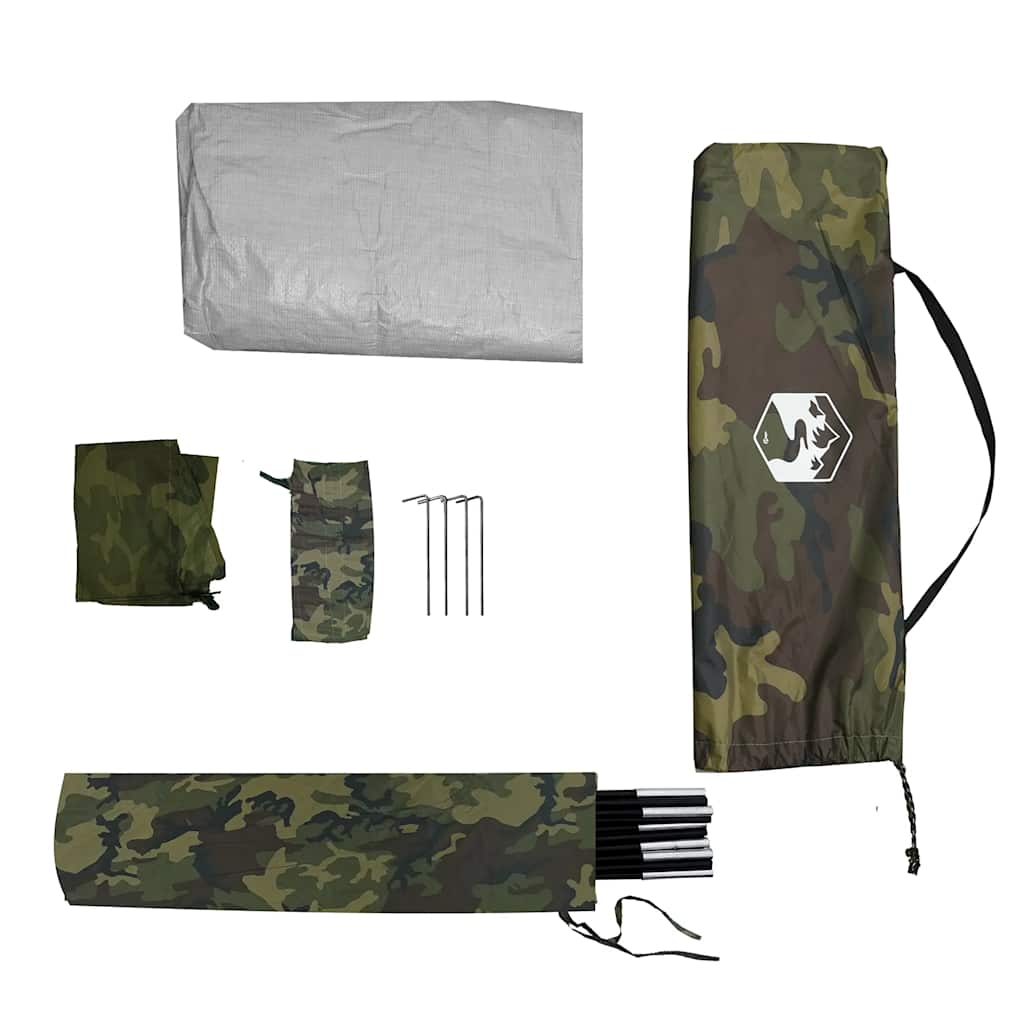 vidaXL Kuppelzelt 4 Personen Camouflage Wasserdicht