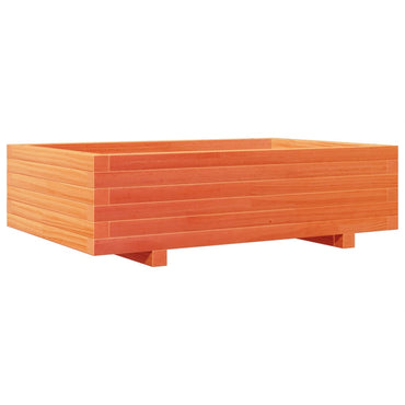 vidaXL Jardinière Bois de Pin Massif Marron Miel 90x60x26,5 cm