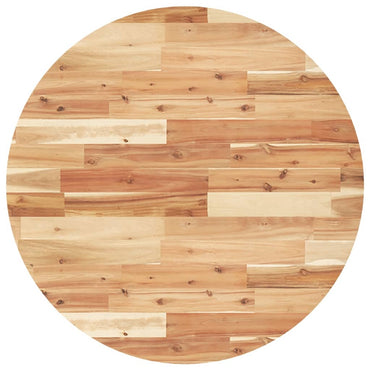 vidaXL Tischplatte Rund Ø80x2 cm Massivholz Akazie