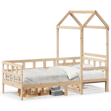 vidaXL Tagesbett mit Dach 80x200 cm Massivholz Kiefer
