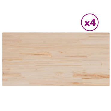 vidaXL Tischplatten 4 Stk. 100x50x1,7 cm Rechteckig Massivholz Kiefer