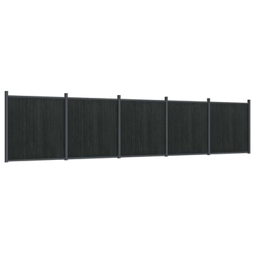 vidaXL Panneau de clôture gris 872x186 cm WPC