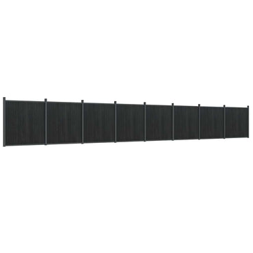 vidaXL Zaunelement Grau 1391x186 cm WPC