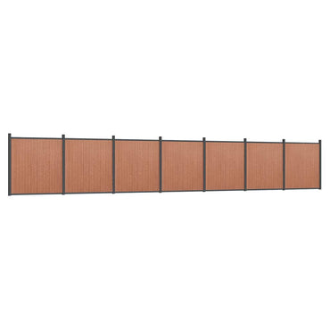 vidaXL Zaunelement Braun 1218x186 cm WPC