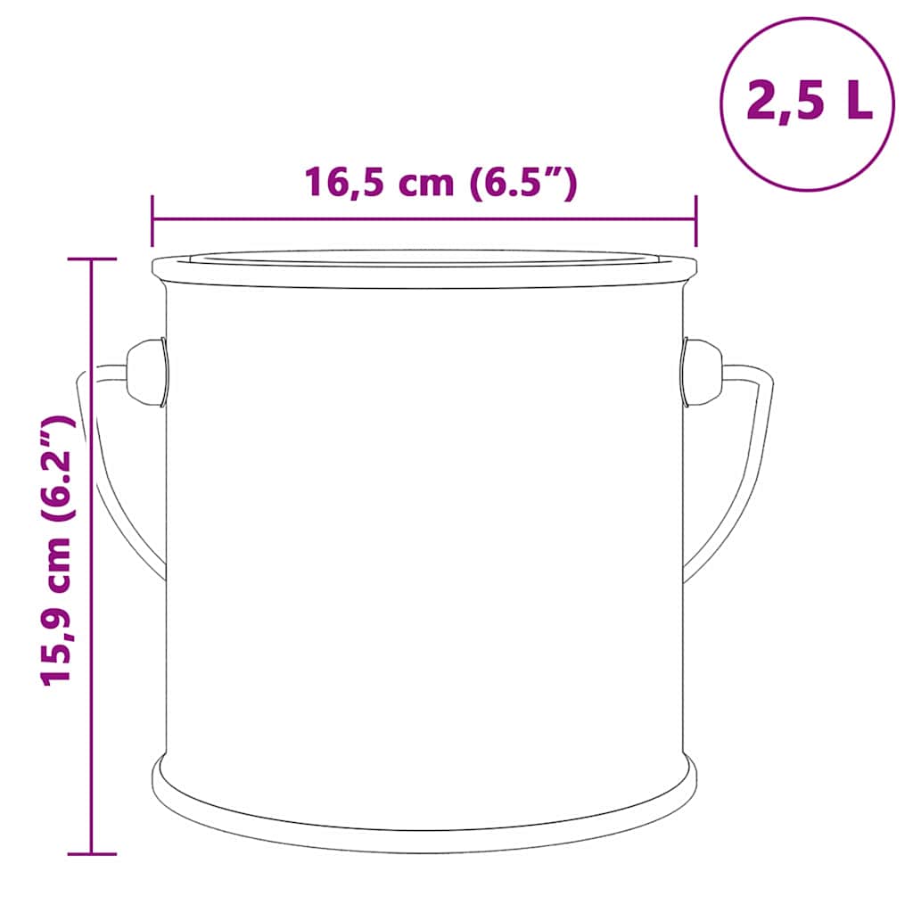 Wandfarbe Grau 2,5 l Wanddruck