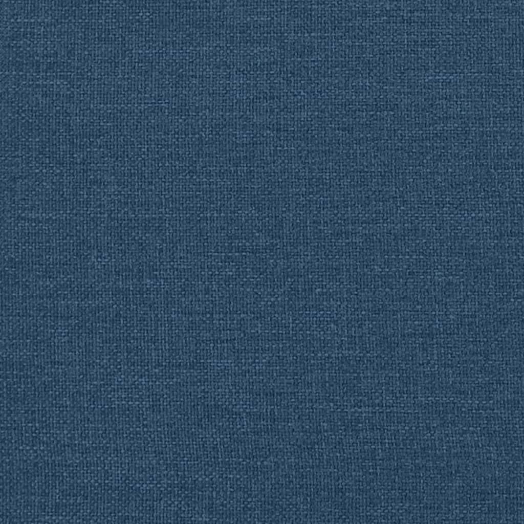 Boxspringbett mit Matratze Blau 120x190 cm Stoff