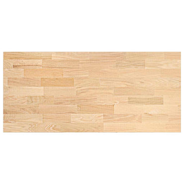 vidaXL Küchenarbeitsplatte 140x63,5x2,7 cm Massivholz Eiche Rechteckig