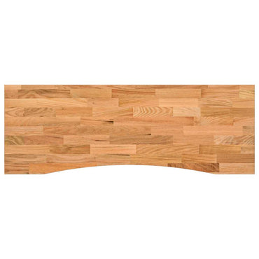 vidaXL Schreibtischplatte Hellbraun 140x50x2,5 cm Massivholz Eiche