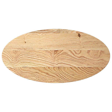vidaXL Tischplatte 100x50x2 cm Massivholz Eiche Oval