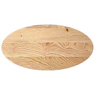 vidaXL Tischplatte 100x50x4 cm Massivholz Eiche Oval