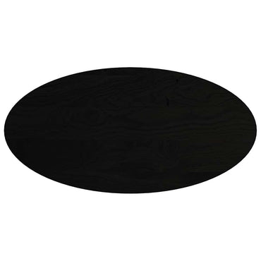 vidaXL Tischplatte Dunkelbraun 120x60x4 cm Massivholz Eiche Oval