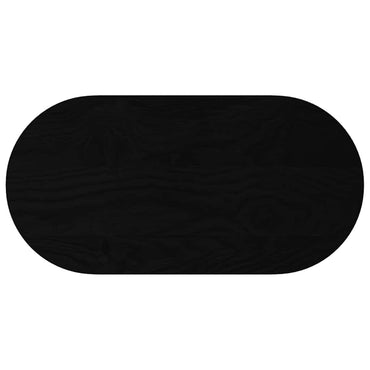 vidaXL Tischplatte Dunkelbraun 80x40x4 cm Massivholz Eiche Oval