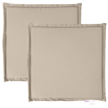 vidaXL Coussins de jardin 2 pcs Taupe 45x45x2 cm Carré
