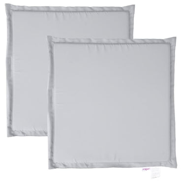 vidaXL Garten-Sitzkissen 2 Stk. Hellgrau 45x45x2 cm Quadratisch