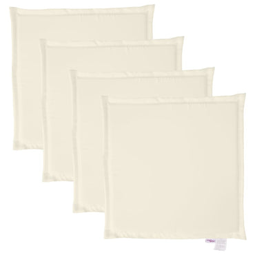 vidaXL Coussins de chaise de jardin 4 pcs Crème 45x45x2 cm Carré