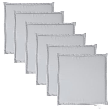 vidaXL Garten-Sitzkissen 6 Stk. Hellgrau 45x45x2 cm Quadratisch