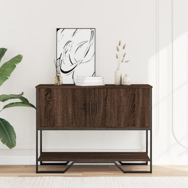 vidaXL Console imitation chêne marron 100x35x74,5 cm en bois d'ingénierie