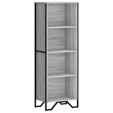 vidaXL Bücherregal Grau Sonoma 50x31x137,5 cm Holzwerkstoff