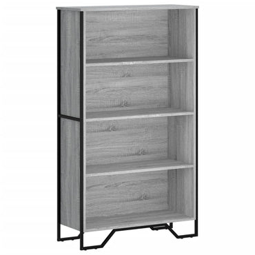 vidaXL Bücherregal Grau Sonoma 80x31x137,5 cm Holzwerkstoff