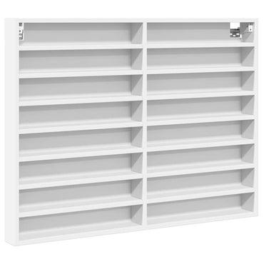 vidaXL Vitrine Blanc 100x8,5x75 cm Bois d'ingénierie