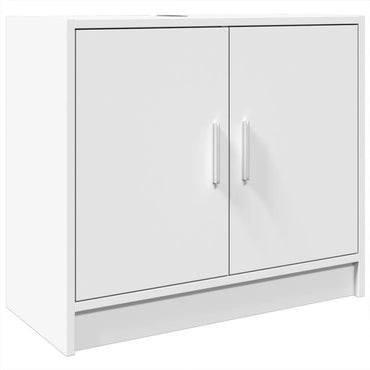 Meuble sous-lavabo vidaXL blanc 63x29x55 cm en bois d'ingénierie