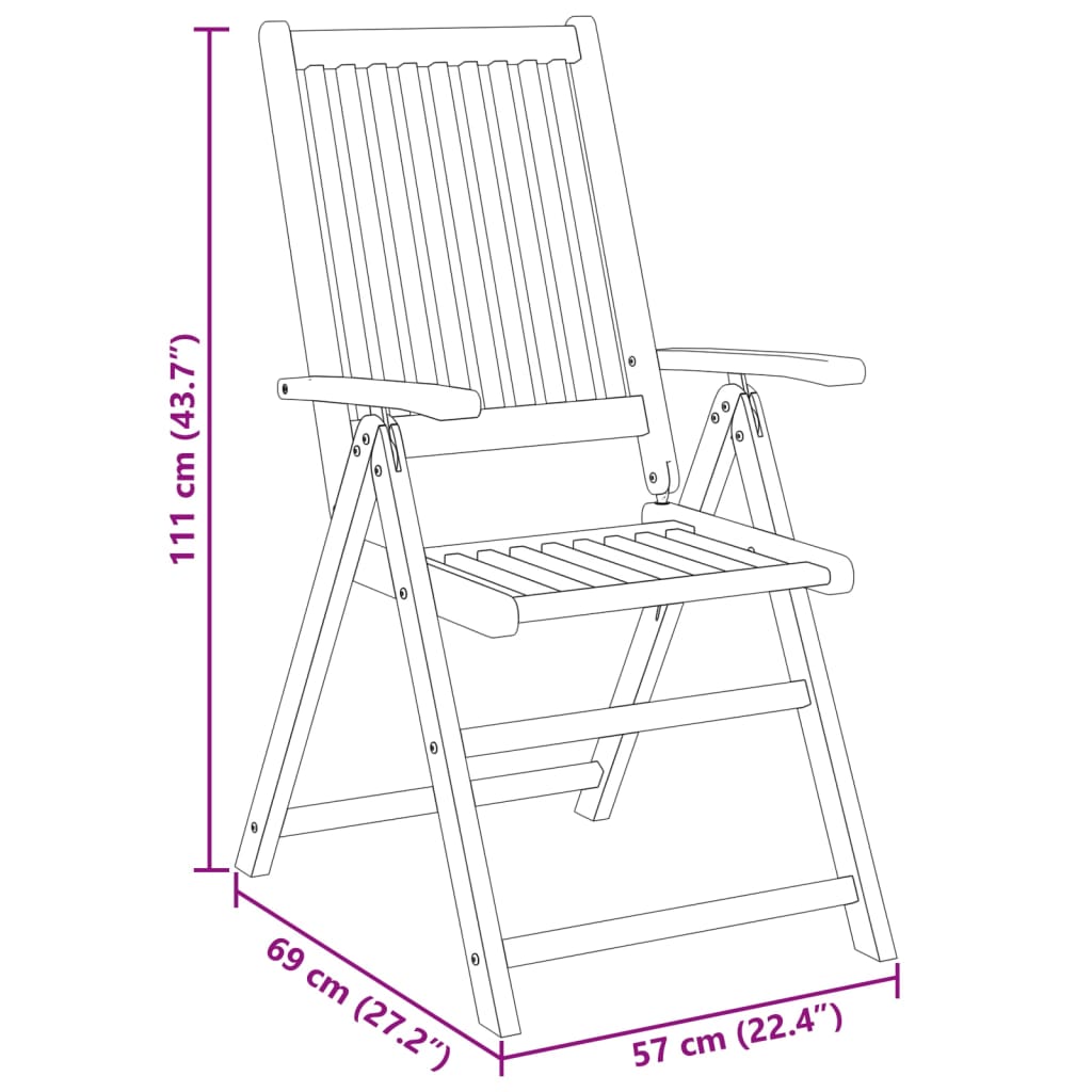 vidaXL Ensemble de salle à manger de jardin 5 pcs 140x80x74 cm Bois d'acacia massif