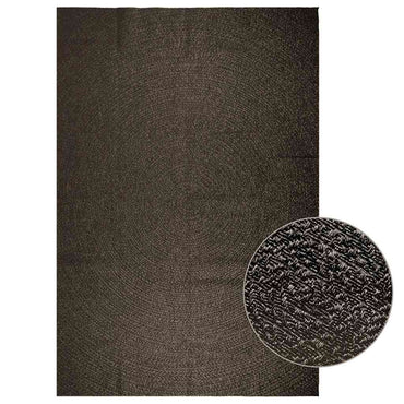 vidaXL Teppich ZIZUR Anthrazit 240x340cm Jute-Optik Indoor und Outdoor
