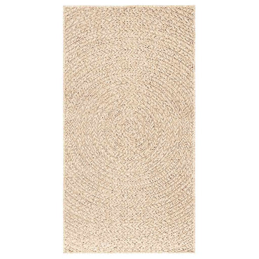 vidaXL Teppich ZIZUR Beige 80x150 cm Jute-Optik Indoor und Outdoor