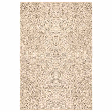 vidaXL Teppich ZIZUR Beige 160x230 cm Jute-Optik Indoor und Outdoor