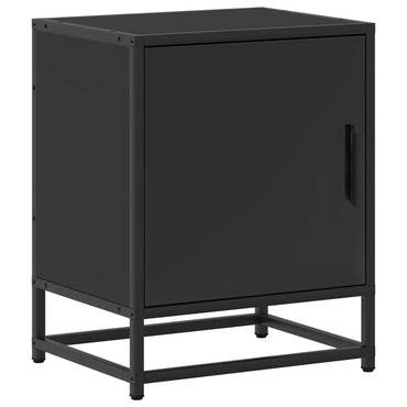 vidaXL Nachttisch Schwarz 40x31x50 cm Holzwerkstoff und Metall