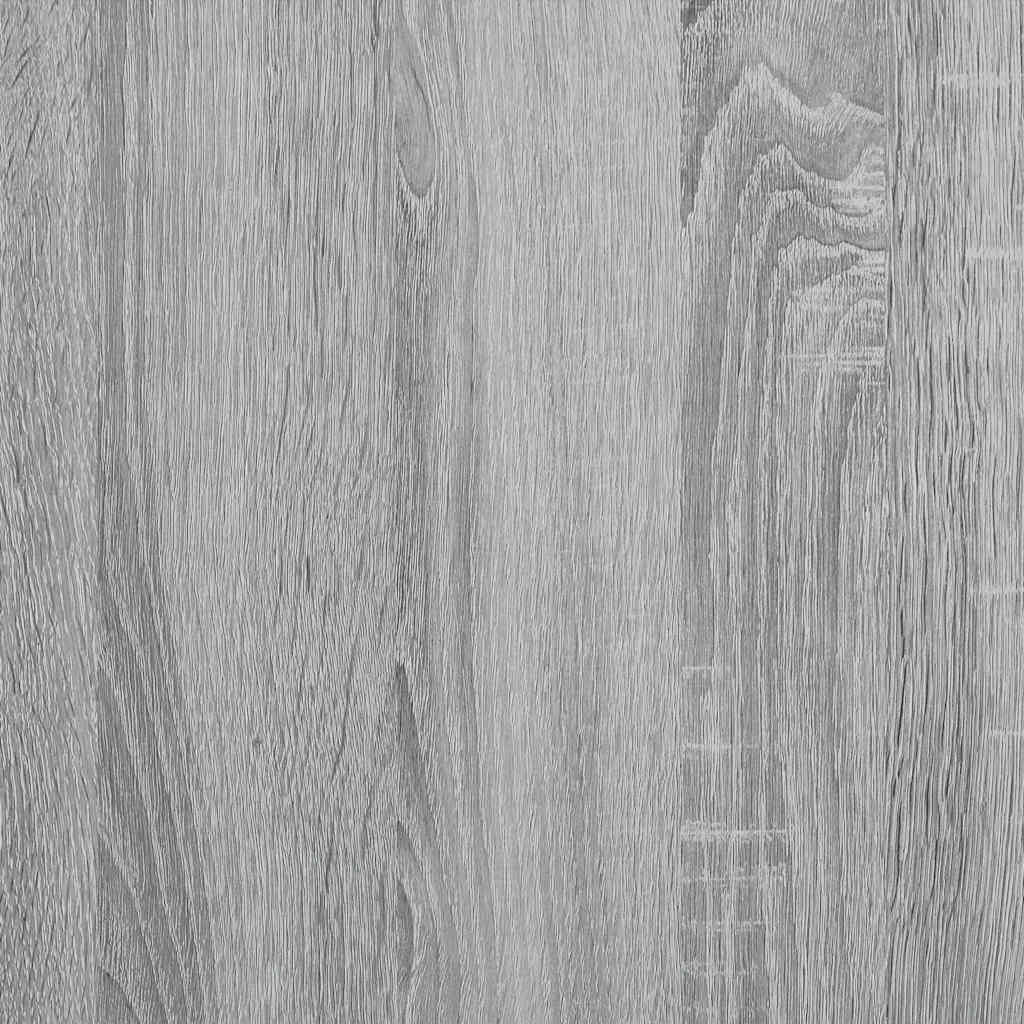 vidaXL Nachttische 2 Stk. Grau Sonoma 40x31x50 cm Holzwerkstoff Metall
