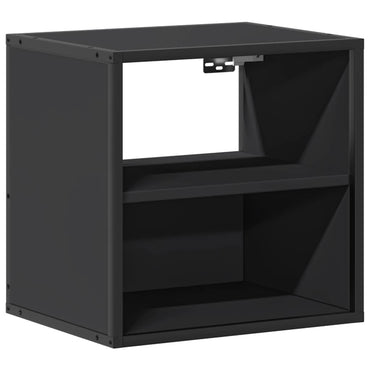 vidaXL Wand-Nachttisch Schwarz 40x31x39,5 cm
