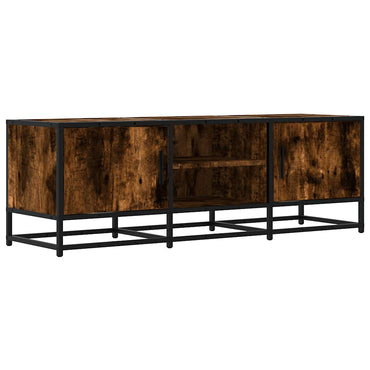 vidaXL TV-Schrank Räuchereiche 120x35x41 cm Holzwerkstoff und Metall