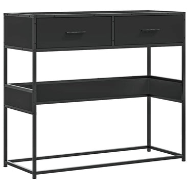 vidaXL Konsolentisch Schwarz 90x35x80 cm Holzwerkstoff
