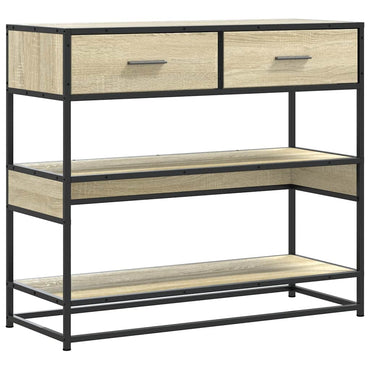 vidaXL Console chêne sonoma 90x35x80 cm Bois d'ingénierie