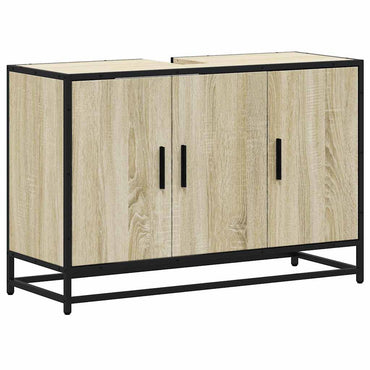 vidaXL Meuble sous-lavabo chêne Sonoma 90 x 33 x 60 cm en bois d'ingénierie